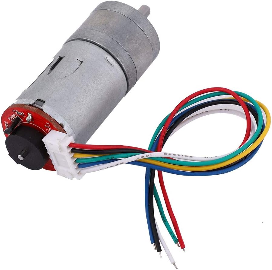 DC 12V Motor mit Encoder 65mm Magnetgetriebe Vollmetallgetriebe Micro Speed Reducer Kit Montagehalte