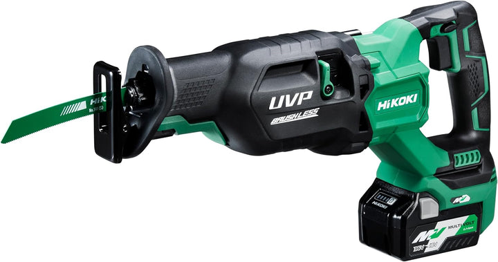 HiKOKI Akku-Tigersäge CR36DA (36V, Brushless, 4-stufige Hubzahleinstellung, 32 mm Sägehub, LED, Tran
