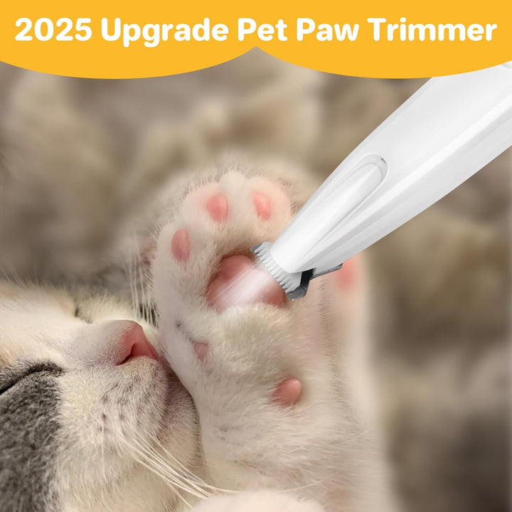 ETACCU Pfotentrimmer für Hunde mit LED-Licht & Wiederaufladbar - Leise Hundepfoten Trimmer, Pfoten R
