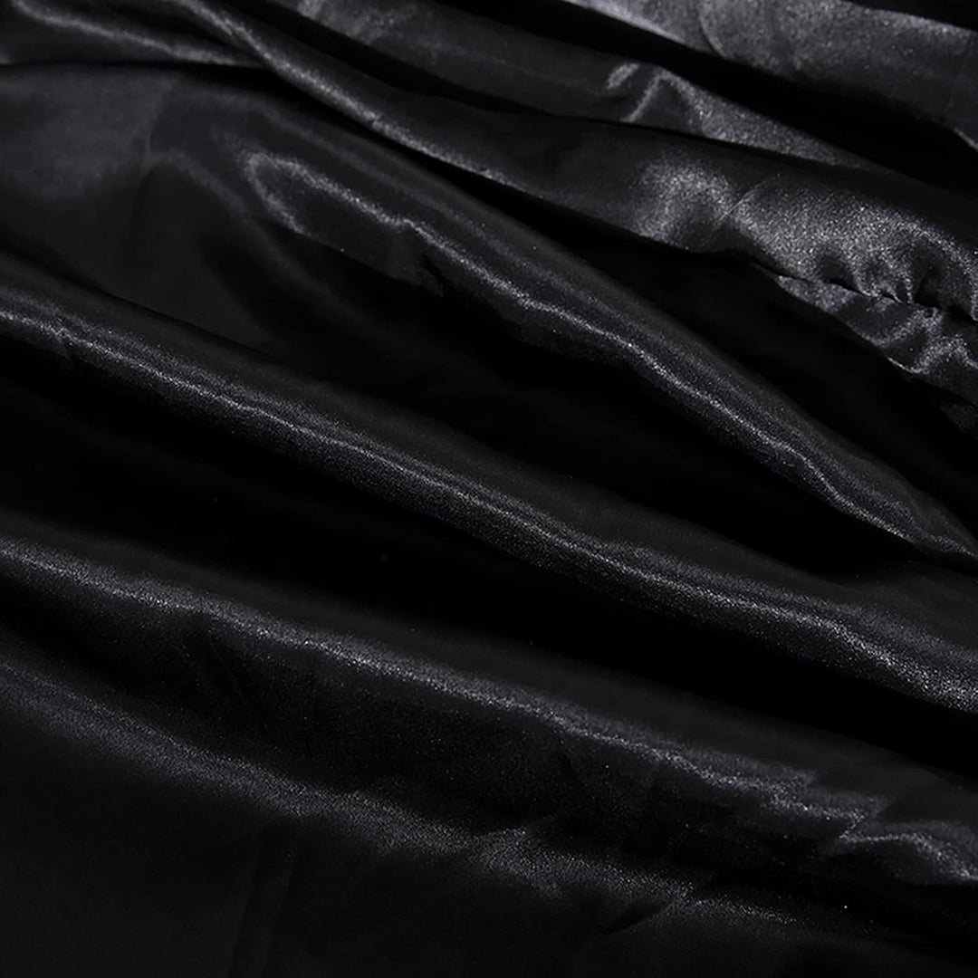 Jemiipee Spannbettuch Einfarbig Satin Seide Glänzend Betttuch Leintuch 150x200 cm für Matratzen bis