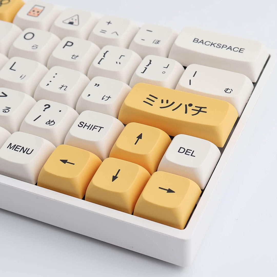 PBT Keycaps 138 Keys XDA Dye Sublimation Tastenkappe Honigmilch Tastenkappe Kirschprofil Kompatibel