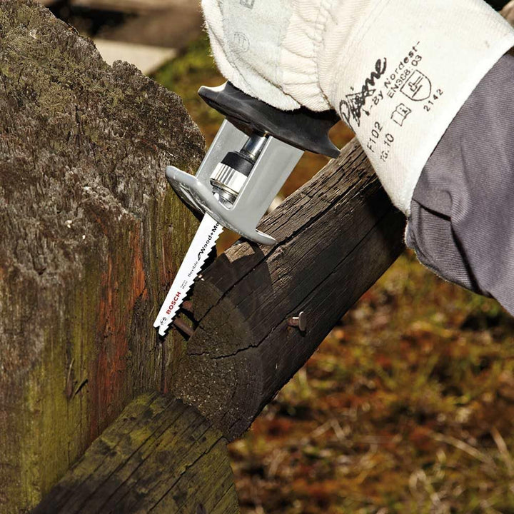 Bosch Professional 5 Stück Säbelsägeblatt S 511 DF Flexible for Wood and Metal (Länge 100 mm, Zubehö