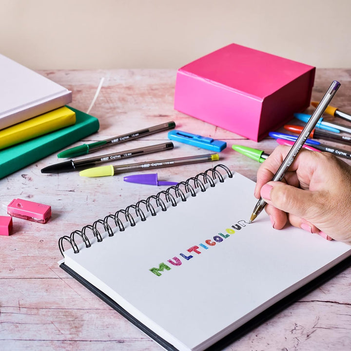 BIC Schreibwaren Set à 23: 10 Kugelschreiber, 5 Textmarker, 2 Korrekturroller, 6 Dual Tip Brush Pens