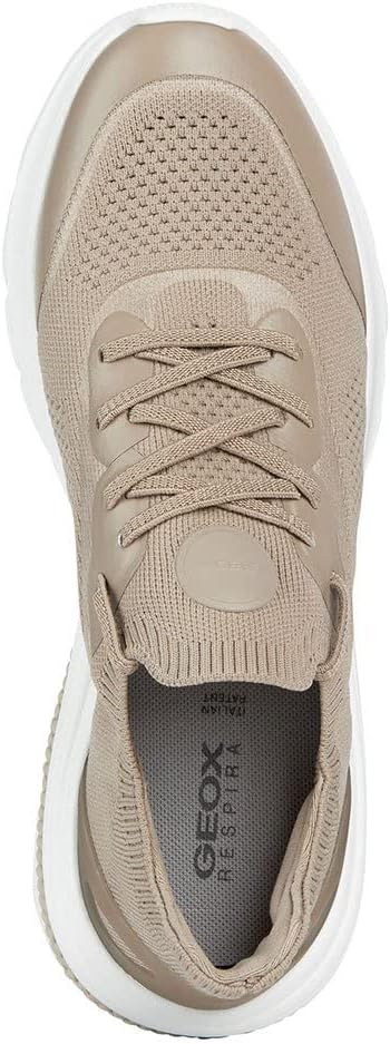 Geox Mädchen D Spherica Actif Sneaker 41 EU Sand, 41 EU Sand