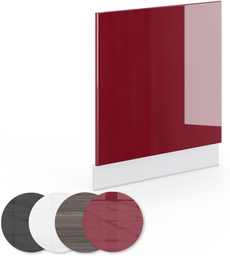 Vicco Frontblende Fame-Line, Bordeaux Hochglanz/Weiss, 60 cm ohne Arbeitsplatte Bordeaux Hochglanz G
