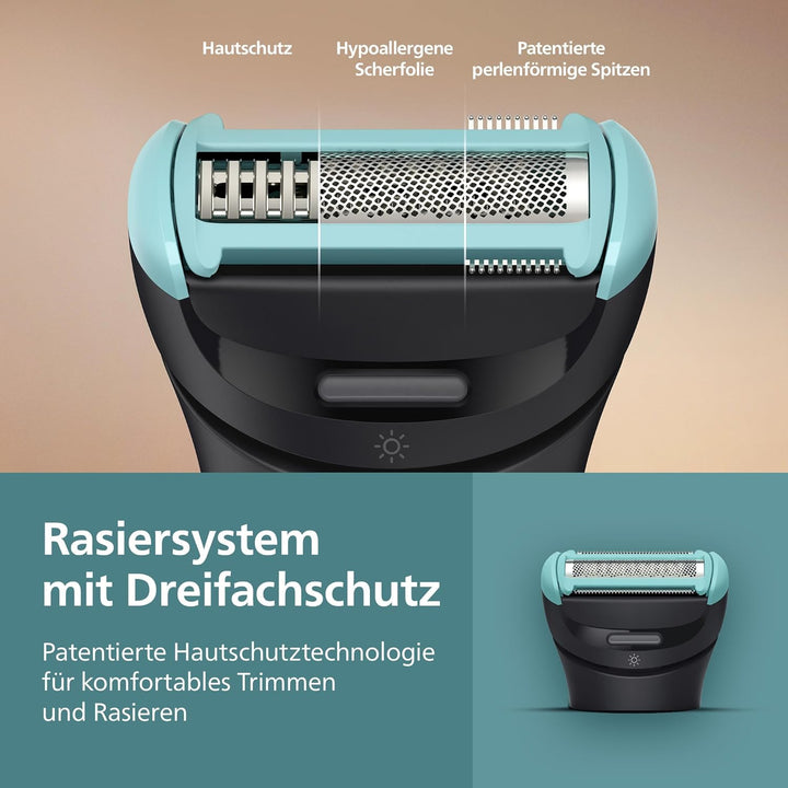 Philips Bodygroom Series 7000 – Trimmer für Männer, flexiblem 2D-Scherkopf Dreifachschutz -austausch
