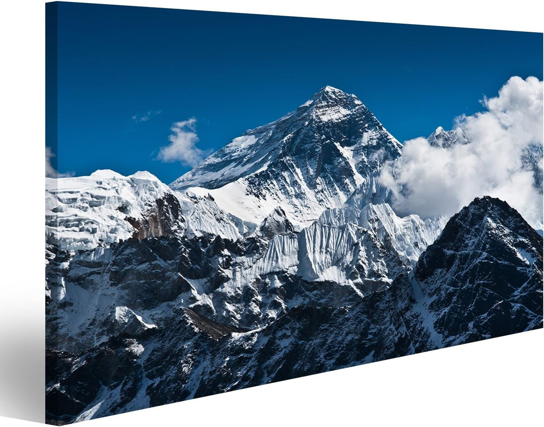 islandburner Bild auf Leinwand Mount Everest Berggipfel Top World Bilder Wandbilder Poster Leinwand