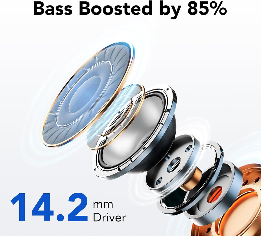 Bluetooth Kopfhörer, In Ear Kopfhörer Kabellos Bluetooth 5.3 mit 50H Tiefer Bass, 2023 Neue Kabellos