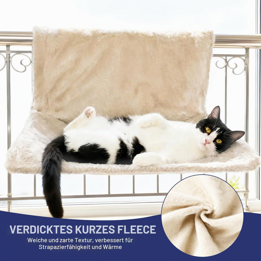 Katzenbett Heizun, Heizkörperbett für Katzenmit weichem Plüsch, Katzenheizungsliege Katzenhängematte