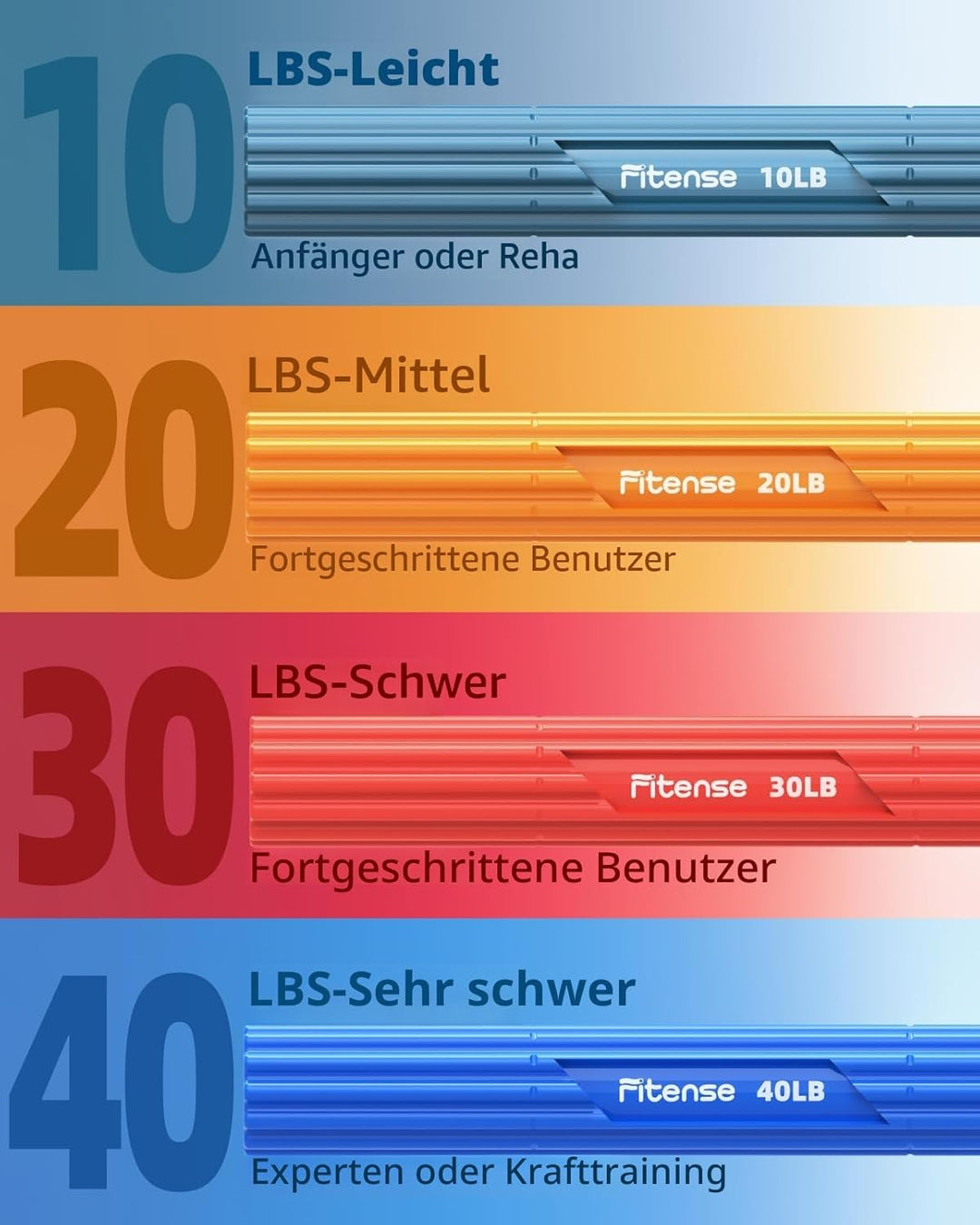 Flex Therapie Bar Kit, FlexBar Handtrainer, Widerstand Bar, Tennisarm Therapie Bar, Twist Hand Exerc