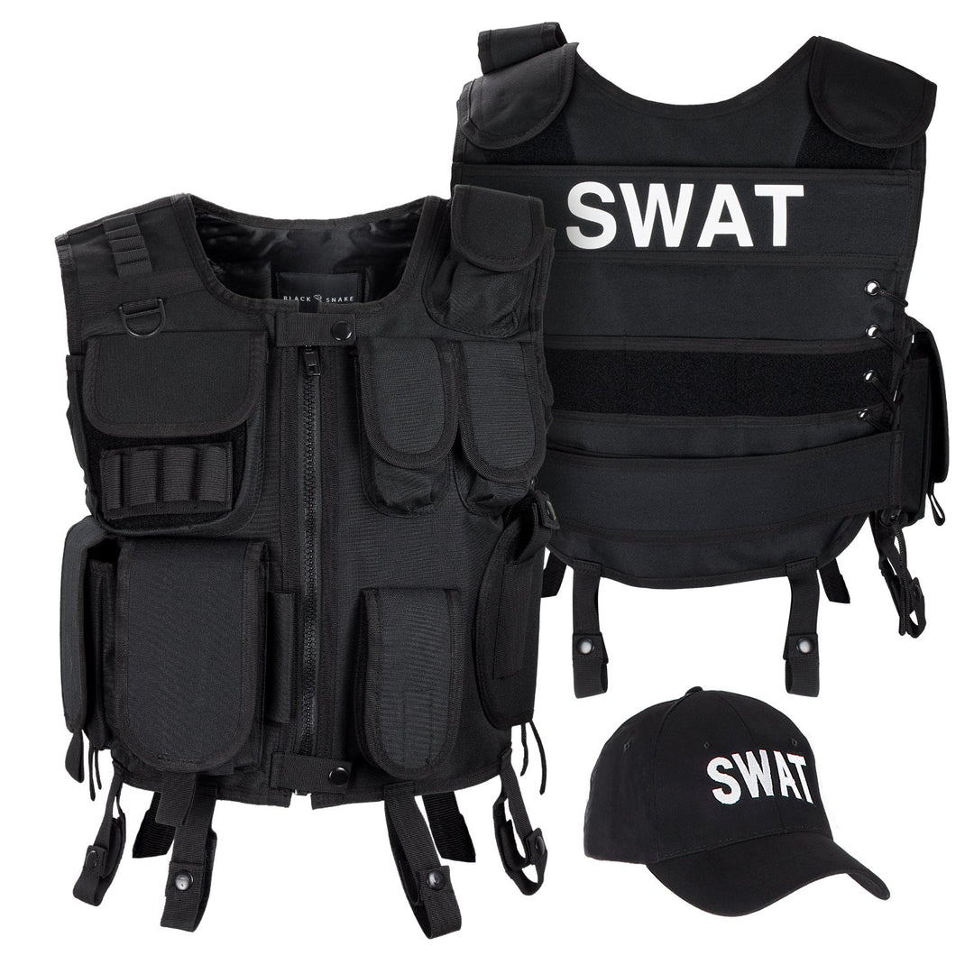 Black Snake Unisex Kostüm Kostüm XS-S SWAT, XS-S SWAT