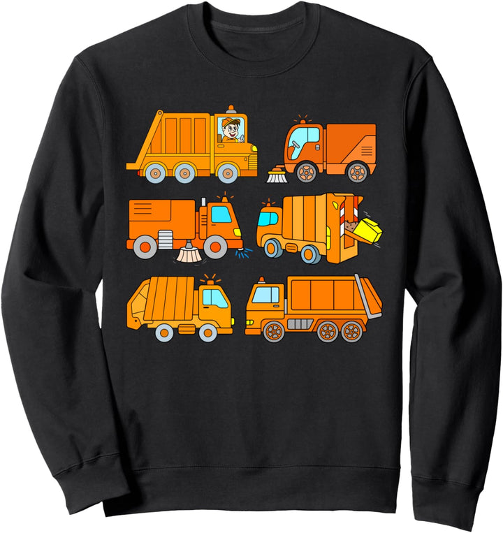 Müllauto Müllmann Müllwagen Müllfahrzeug Müllabfuhr Kinder Sweatshirt
