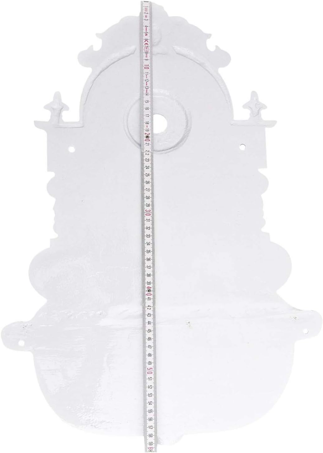 Brunnen 72cm Wandbrunnen weiss Alu Waschbecken im Nostalgie Antik-Stil (c)