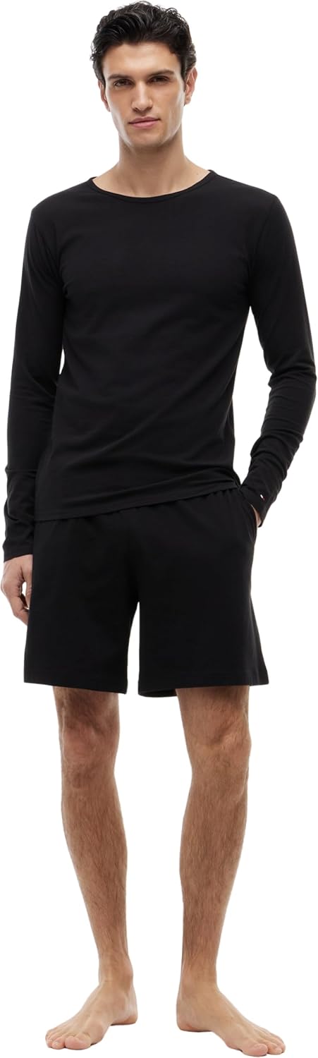 Tommy Hilfiger Herren 3er Pack Langarmshirts Basic L Black/ Black/ Black, L Black/ Black/ Black