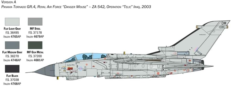 Italeri 2513S 1:32 Tornado GR.4, Modellbau, Bausatz, Standmodellbau, Basteln, Hobby, Kleben, Plastik