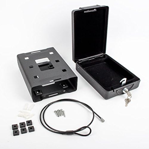 Carbest Hochsichterheits Mobilsafe mit Schlüssel B 15 x T 21 x H 5,5 cm, Geldkasette, Tresor schwarz