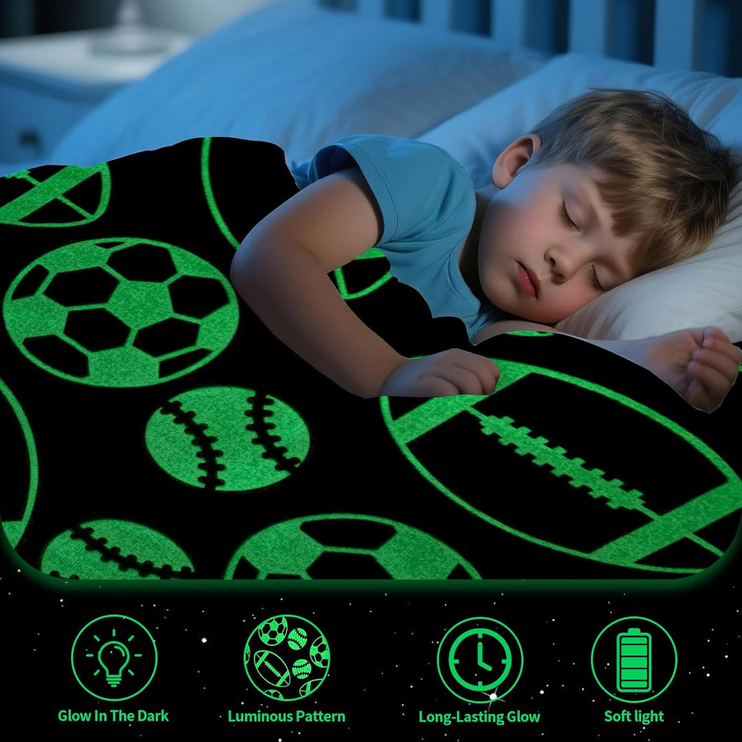 HZVRTN Kuscheldecke Kinder Einhorn/Dinosaurier/Weltraum Decke, kuscheldecke leuchtet im Dunkeln, war