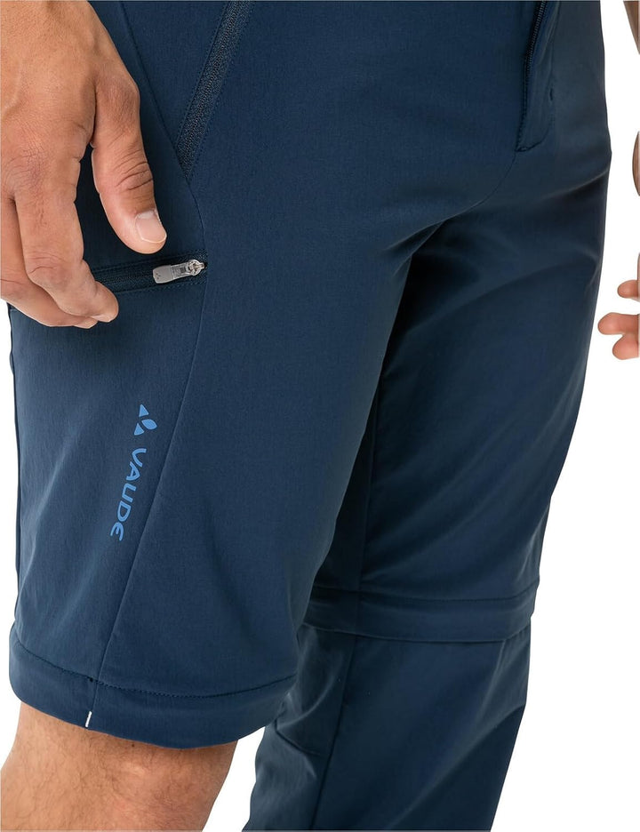 VAUDE Wanderhose Herren Farley Stretch Zip-Off Pants II - Wasserabweisende Herren Wanderhose Zip Off