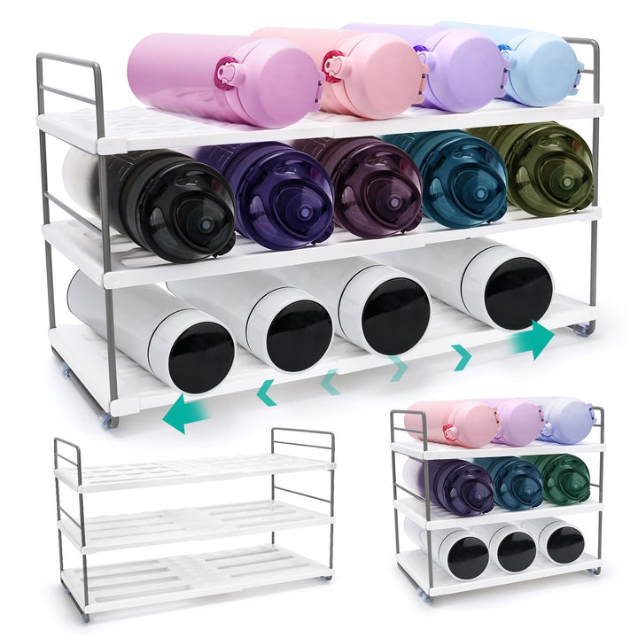 Flaschenregal, Flaschenhalter Kühlschrank, Flaschenregal Stapelbar, Flaschenregal Kühlschrank, Weinr