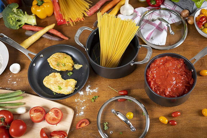 KUHN RIKON Easy Pro Bratpfanne beschichtet, Aluminium, Induktion, 24 cm, Schwarz 24cm, 24cm