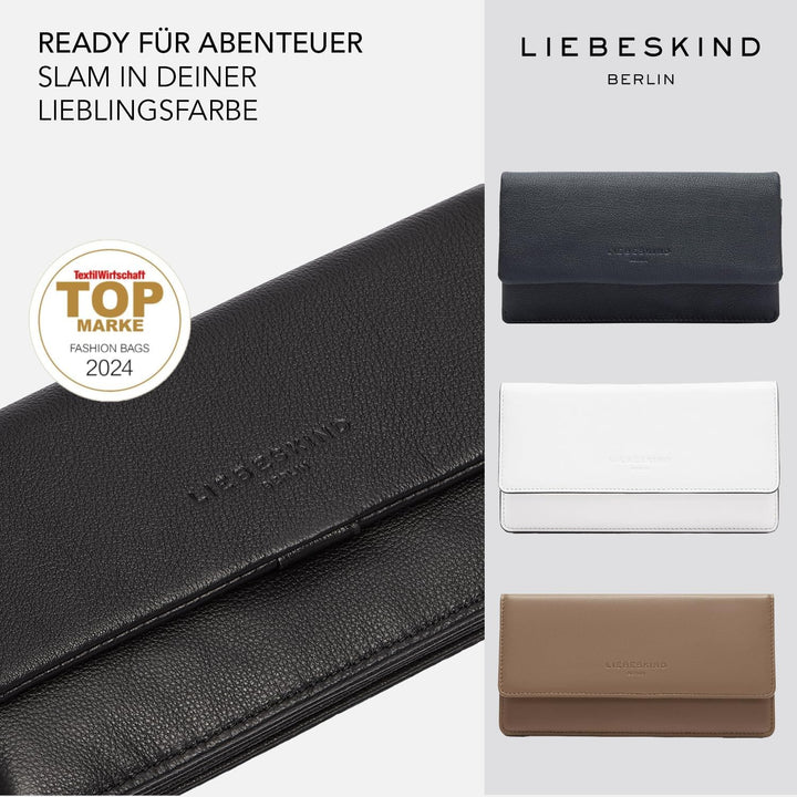 Liebeskind Berlin SADIE NAPLACK Slam Geldbörse, Large (HxBxT 10cm x 18.5cm x 2.5cm), Black
