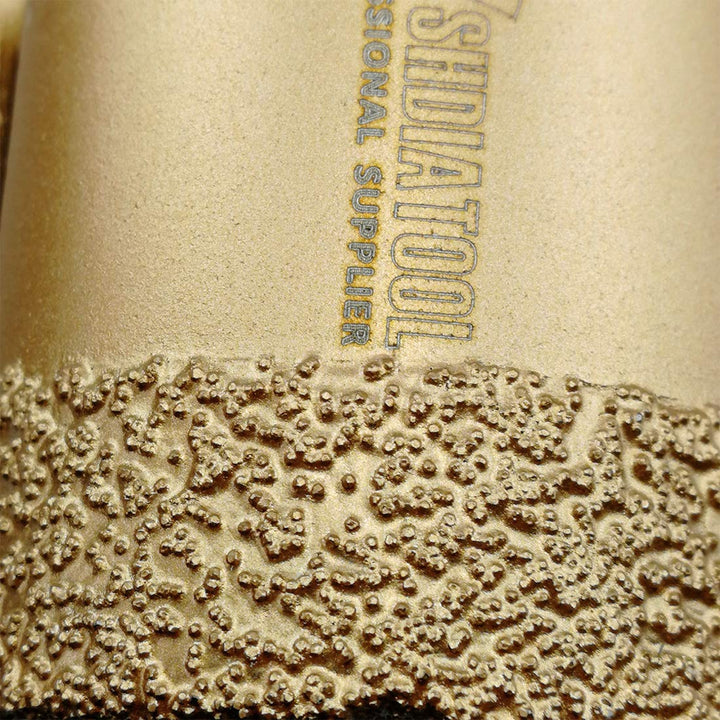 SHDIATOOL 1PK Golden Dry Diamond Drill Core Bit Vacuum Brazed Drilling Porcelain Tile Granite Marble