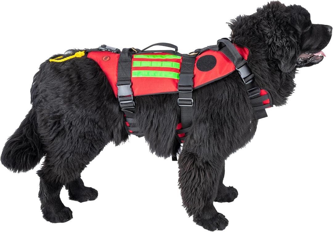 ELITE BAGS - RESCUE'S Dog Geschirr für Hunde | Grösse L | Komfortables Geschirr | mit Reflexstreifen