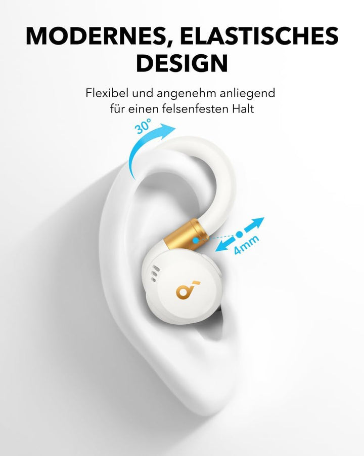 soundcore von Anker Sport X20, kabellose Workout Kopfhörer, drehbare und ausziehbare Ohrhaken, Geräu