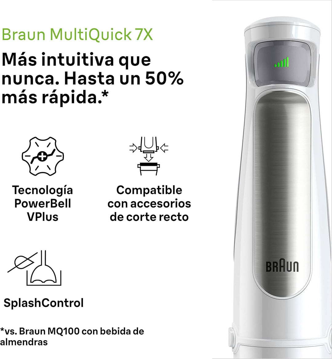 Braun Household Hogar MultiQuick 7 Armmixer, Spritzschutz-Technologie, spülmaschinenfest, BPA-freier