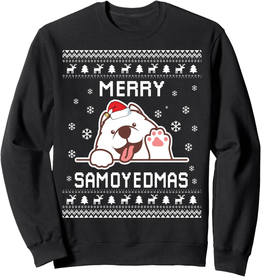 Samojede Hundebesitzer Hässlicher Weihnachtspullover für die Sweatshirt