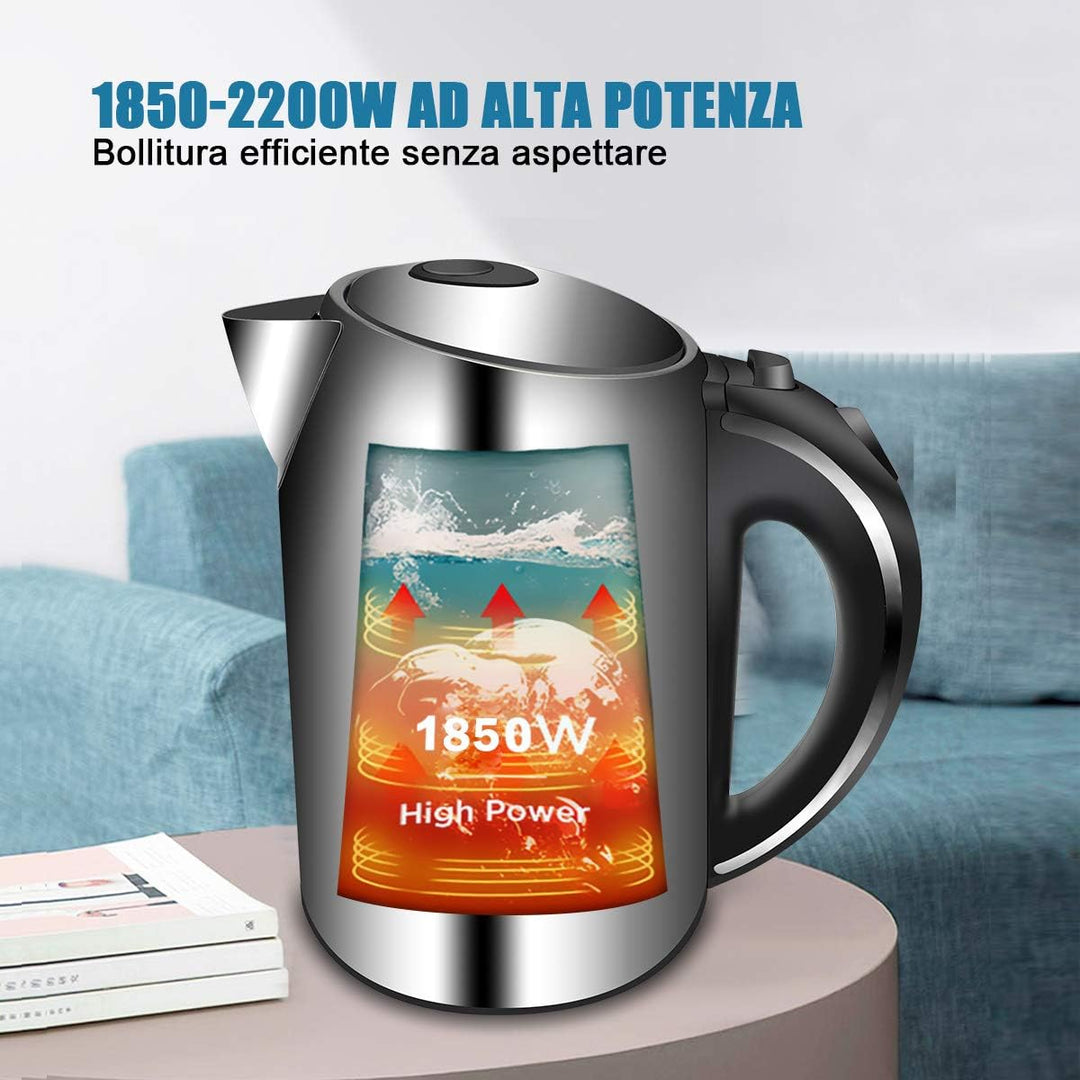 EXTRASTAR Wasserkocher aus Edelstahl (1.7L-1739), 1.7L-1739