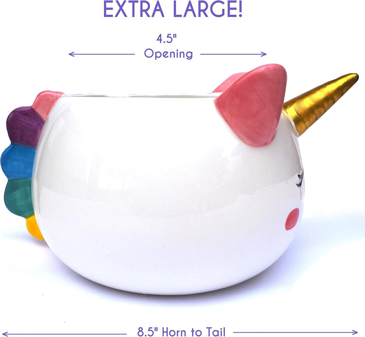 Einhorn-Garnschale zum Stricken – Keramik-Strickschale, extra gross, 21,6 cm, Keramik-Garnschale, Hä
