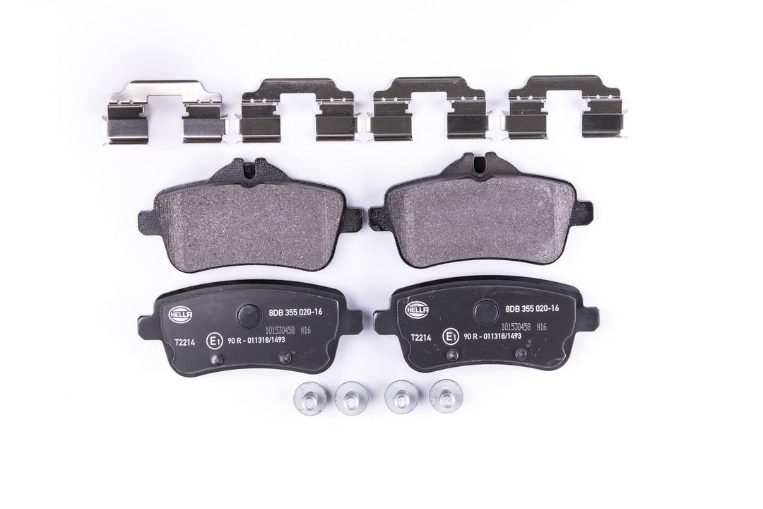 HELLA PAGID 8DB 355 020-161 Bremsbelagsatz - T2214 - Dicke/Stärke: 16.8mm - Bremssystem: TRW - für V