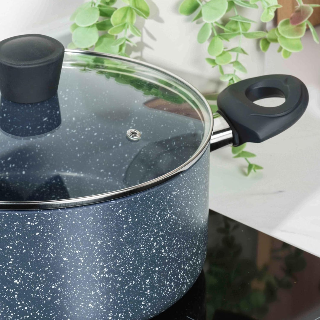Russell Hobbs Kochtopf Induktion 24cm, Topf mit Glasdeckel 4.5L, Antihaftbeschichteter Suppentopf fü