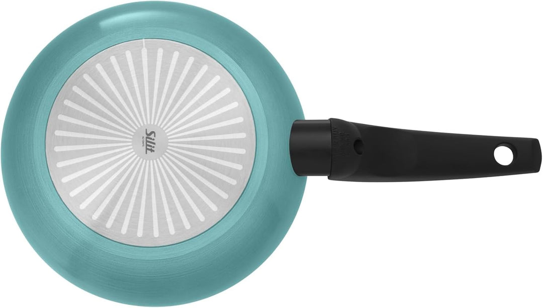 Silit Belluna Bratpfanne 24 cm Induktion, Aluminium beschichtet, Kunststoffgriff, für schonendes Bra