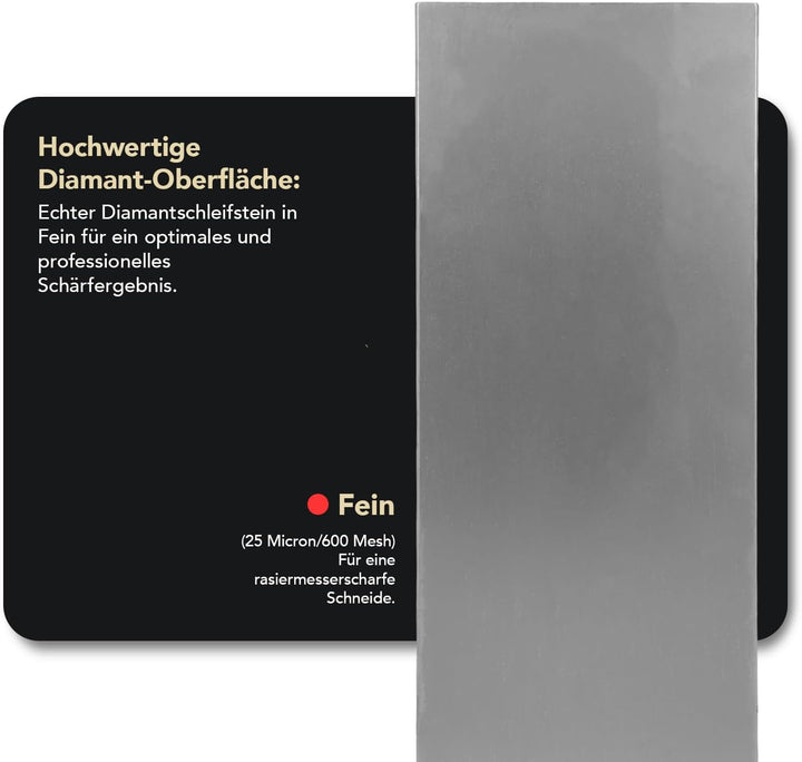 DMT Dia-Sharp® Diamant Schleifstein 10" Fein, Messerschärfer in Profiqualität, 25cm Wetzstein für Me