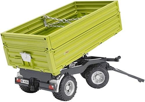 bruder 02203 - Fliegl 3-Seitenkipper mit Aufsteckbordwand - 1:16 Kippanhänger, Transportanhänger, Bo