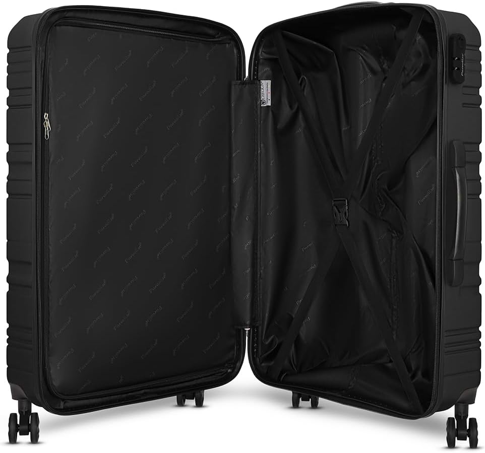 CHECK.IN Paradise Trolley | Koffer Gross mit 4 360° Doppelrollen - aus ABS-Mix, mit Zahlenschloss, a