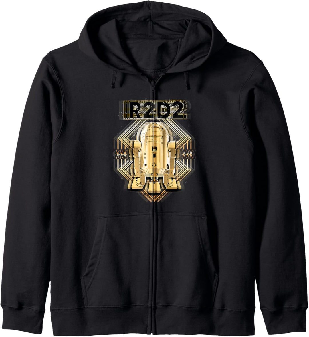 Star Wars Last Jedi R2-D2 Gold Platinum Blur Kapuzenjacke