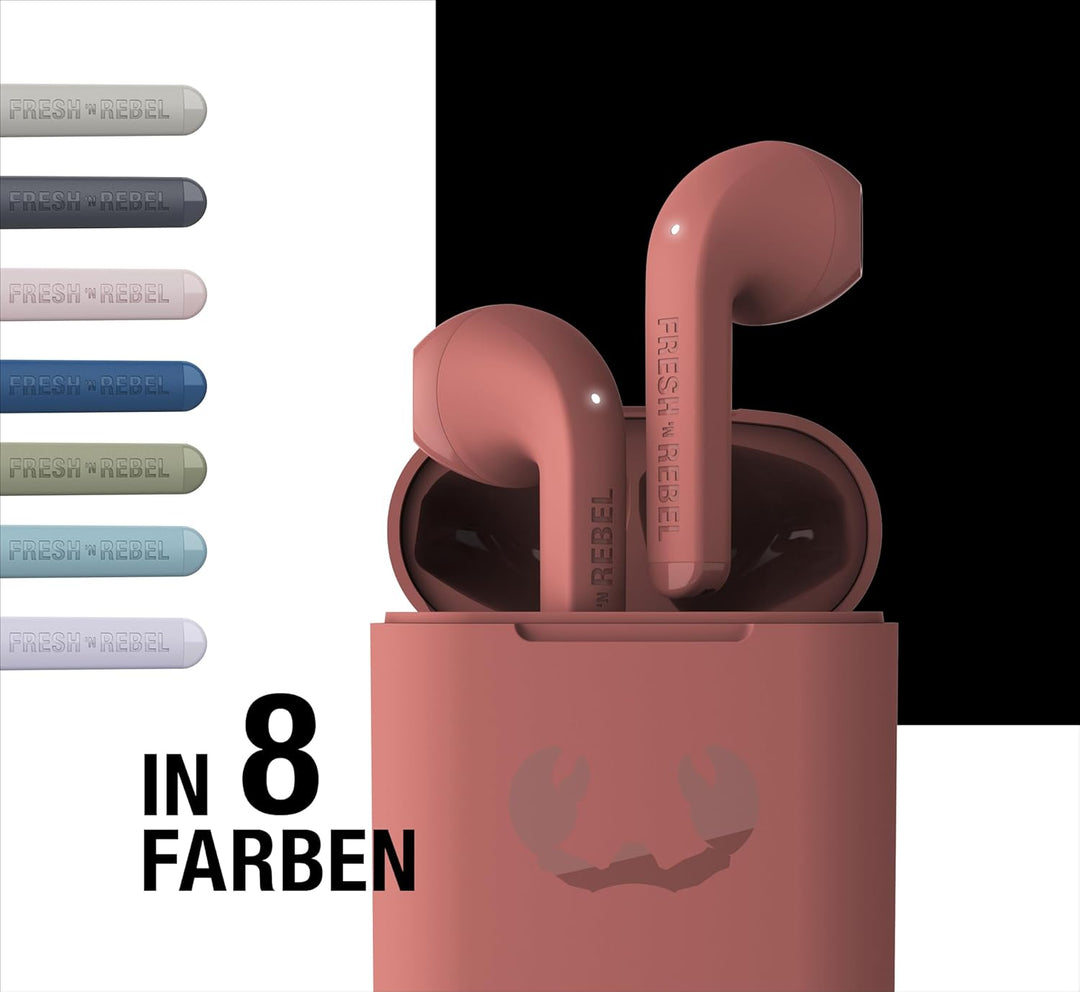Fresh 'n Rebel Twins Core, True Wireless kabellose In-Ear Bluetooth Kopfhörer, mit Sprachassistent,