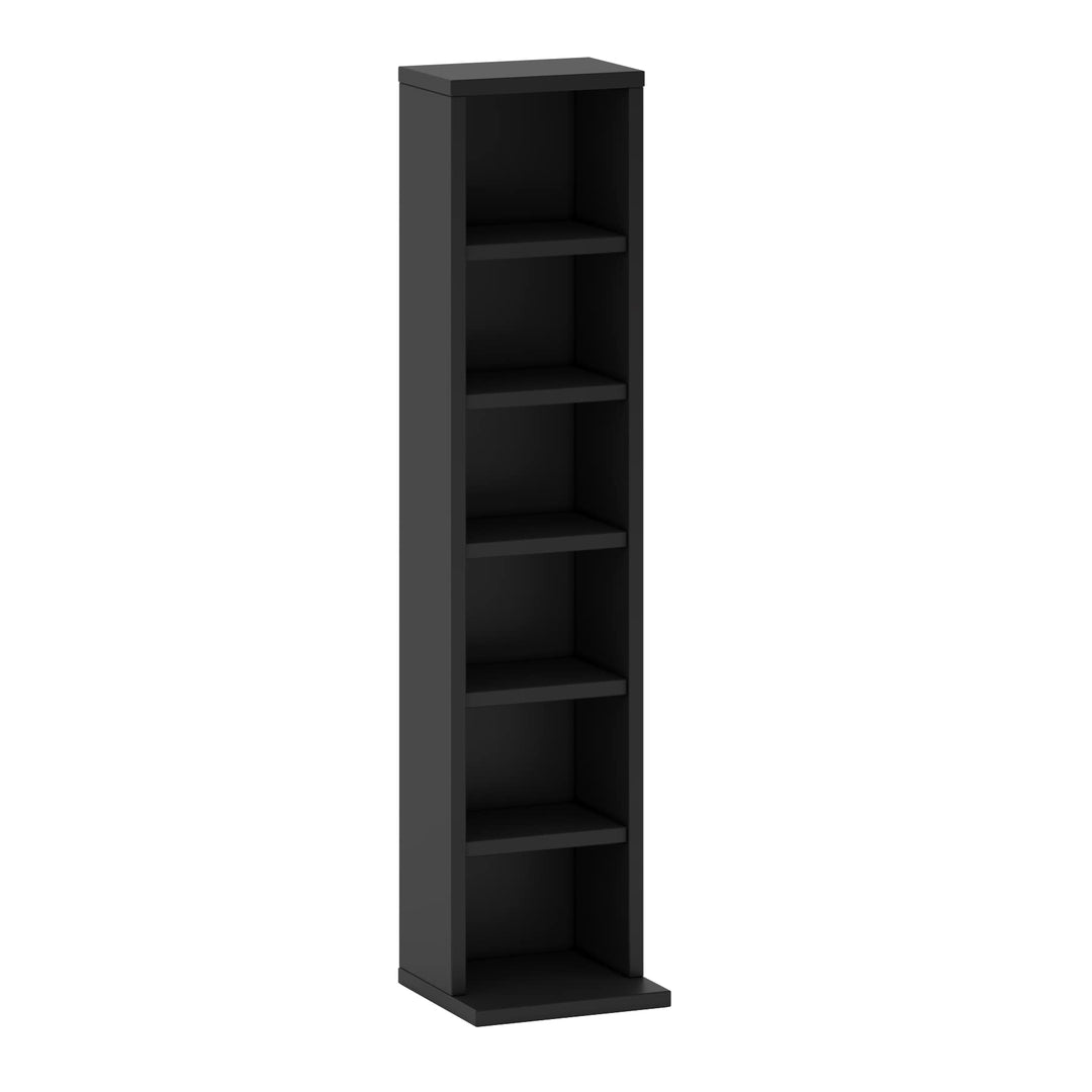 Media Tower CD DVD Regal 102 CDs lub 36 DVDs/Blue Ray (Schwarz, 20x21x91.8) Schwarz 20 x 21 x 91.8,