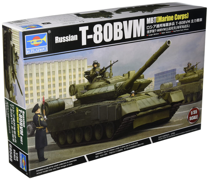 Trumpeter 09588 - Russian T-80Bvm MBT Marine Corps - massstab 1/35 - Modellbausatz