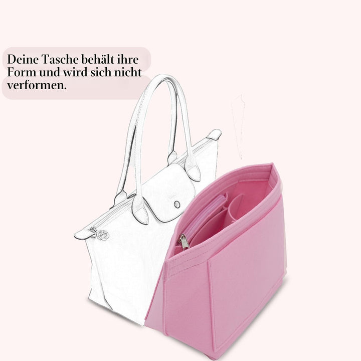 D.DUO Tascheneinsatz-Organizer, Geldbörsenzubehör, Longchamp Tragetasche mit langem Griff, M (langer