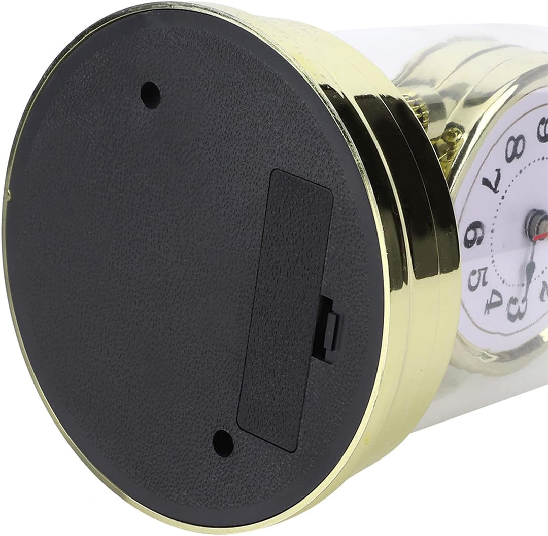 Wakects Europäische Retro-Stil Wohnzimmer Silent Uhr 11 x 17 cm Gold Kaminuhren batteriebetrieben Vi