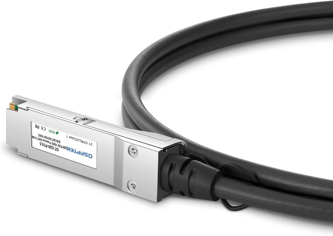 100G QSFP28 DAC, 0,5 m, passives Direktbefestigungskabel, Kupfer, Twinax-Kabel, kompatibel mit Cisco