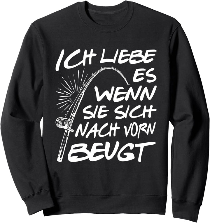 Geschenk Angler Fische fischen Fischer Angelrute Petrijünger Sweatshirt