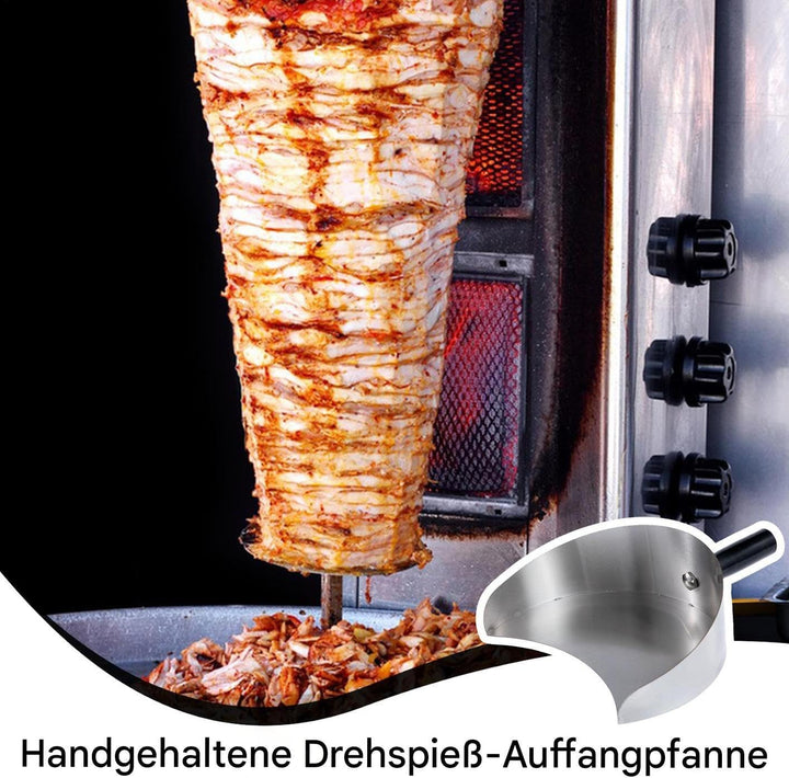 Rotisserie Fleischfänger,Handheld Rotisserie Catcher,Praktische Dönerschaufel,Fleischfänger Aus Edel