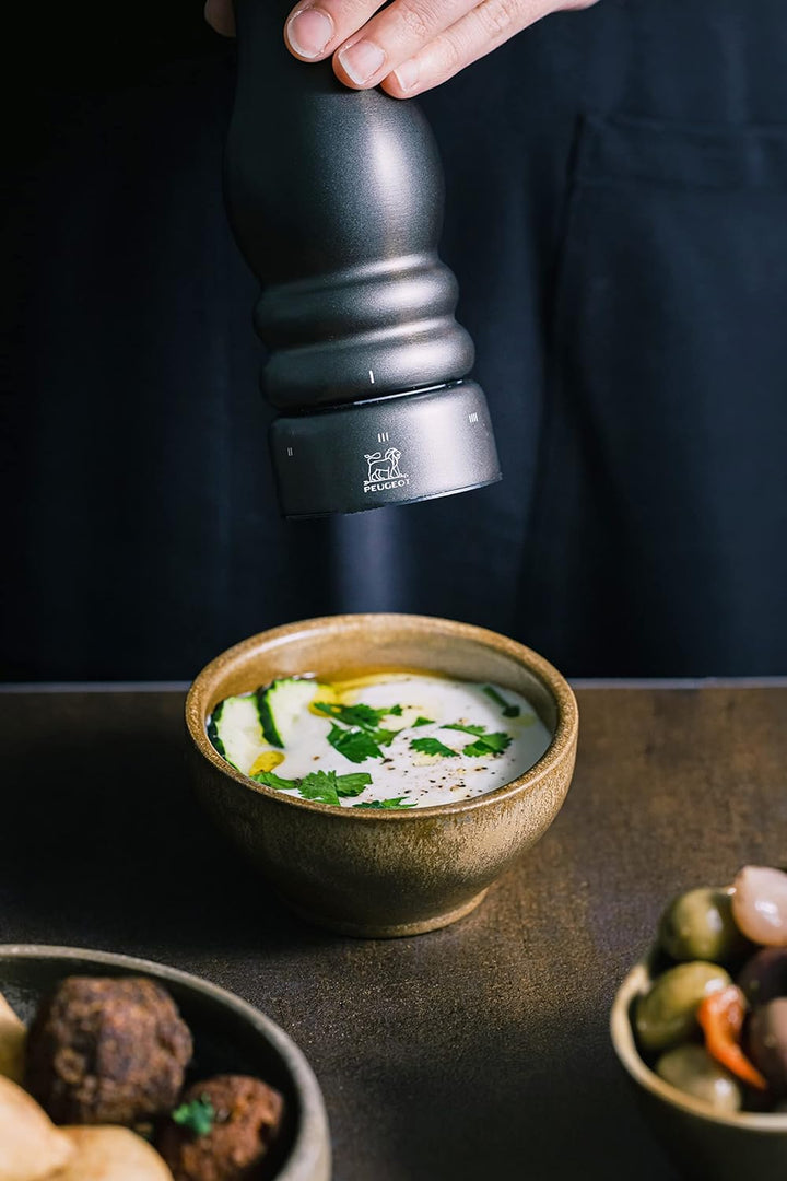 PEUGEOT - Pfeffermühle Paris Chef u‘Select 22 cm + Pfeffer - Aus Edelstahl - 6 voreingestellte Mahlg