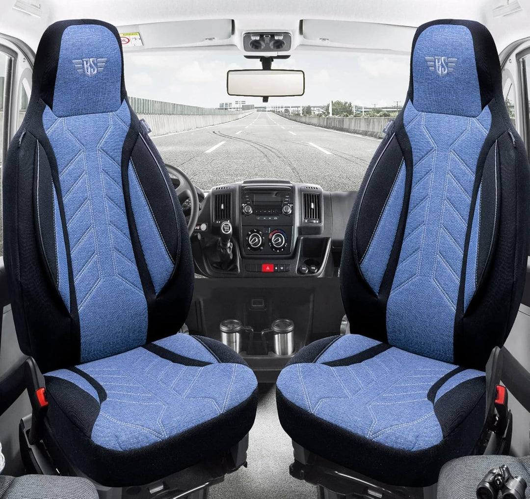 BREMER SITZBEZÜGE Mass Sitzbezüge Schonbezüge für Mercedes B-Klasse W245 PLKT206 PLKT206 - Schwarz/B