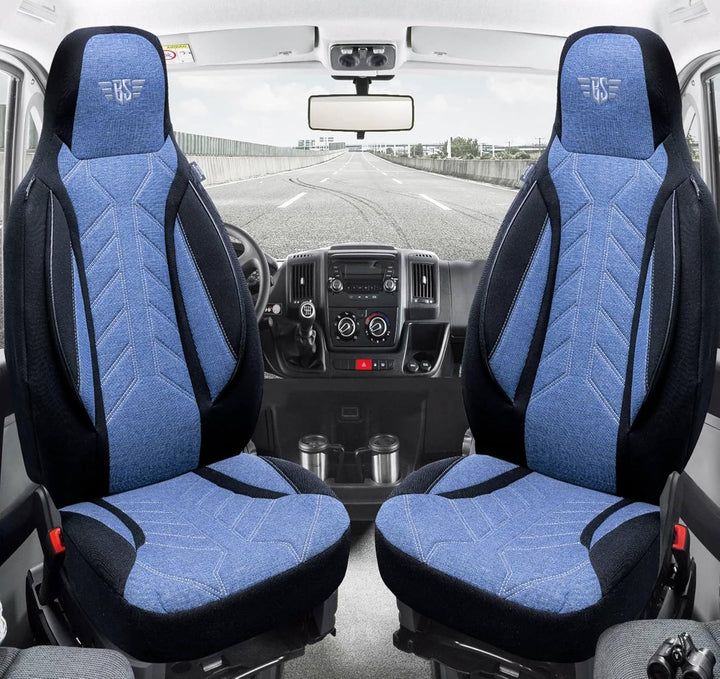BREMER SITZBEZÜGE Mass Sitzbezüge Schonbezüge für Mercedes B-Klasse W245 PLKT206 PLKT206 - Schwarz/B